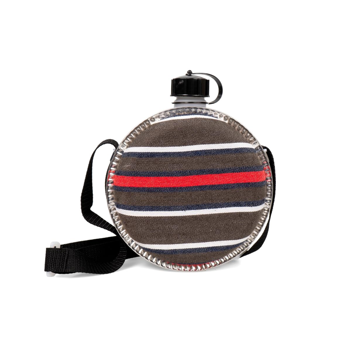 Gourde Western En Feutre – 0,75 L – Bandoulière Réglable, Housse Isolante – Style Western Robuste Et Léger (150 G)