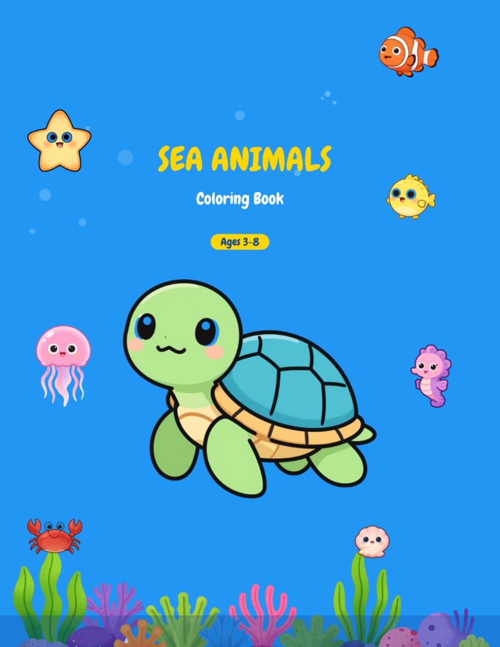 Sea Animals Coloring & Activity Book