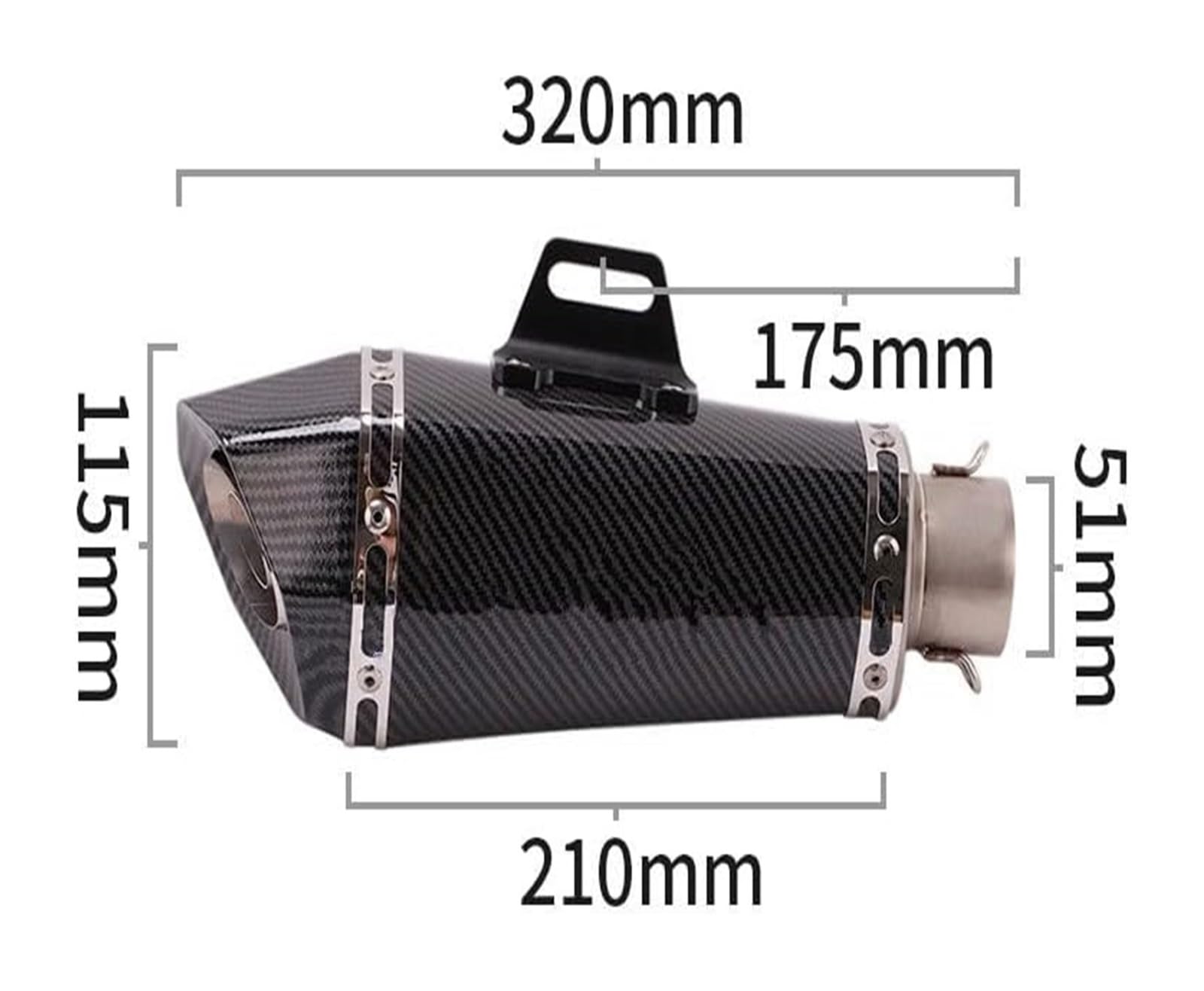 Zwischenauspuffrohr Für ER6N ER6F Für 650 Z650 Motorradauspuff Flucht Vollsystem Schalldämpfer DB Mörder Vorne Mitte Link Rohr Motorrad Mittleres Auspuffrohr(4)