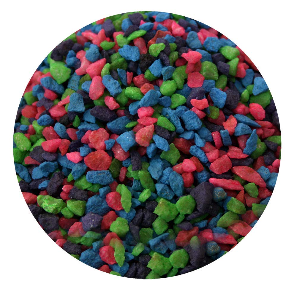 Spectrastone permaglo Rainbow Acuario Grava para acuarios de Agua Dulce, 5-Pound Bolsa