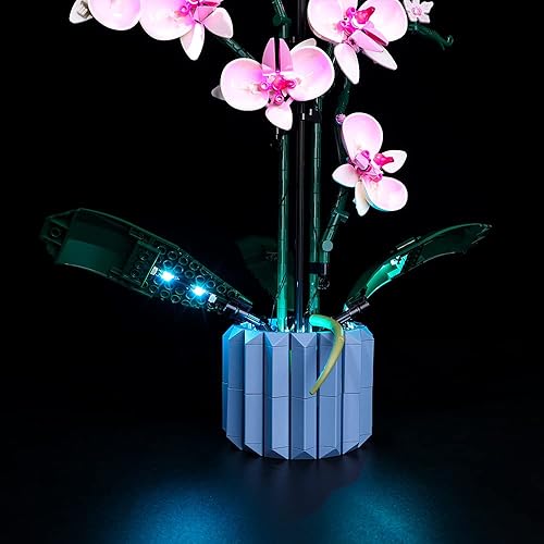 Miniatura 7 de Kit de iluminación LED solamente, juego de luces de Kyglaring diseñado para Lego Orchid 10311 decoración de plantas, juego de construcción de