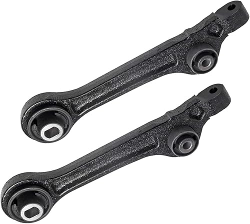 TUCAREST 2 piezas K642193 (solo compatible con RWD) izquierdo derecho delantero inferior trasero brazo de control compatible con 2011-2019 Ch-rysler