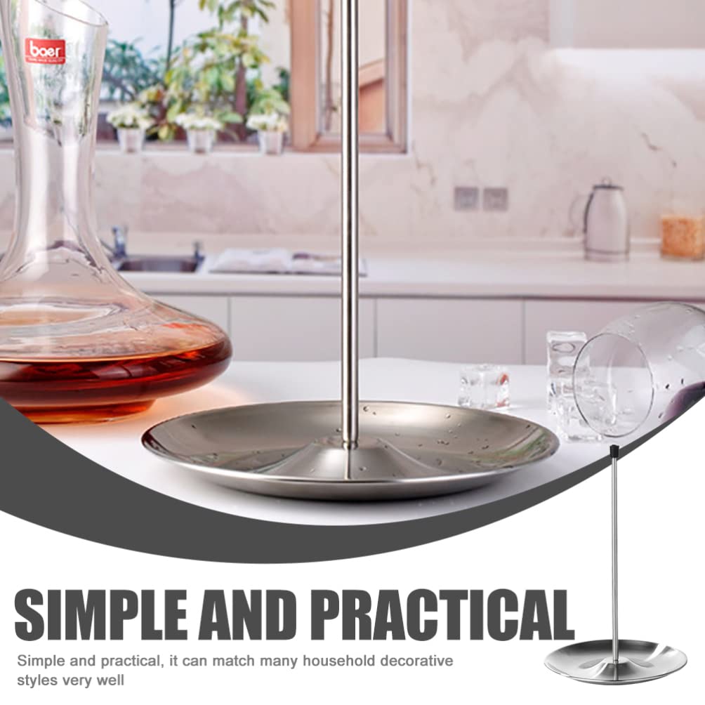 Alipis Decanter Pratico in per Essiccazione Inossidabile Acciaio Vassoio Antigoccia, Design Semplice Mantenere Asciutto Vino Casa