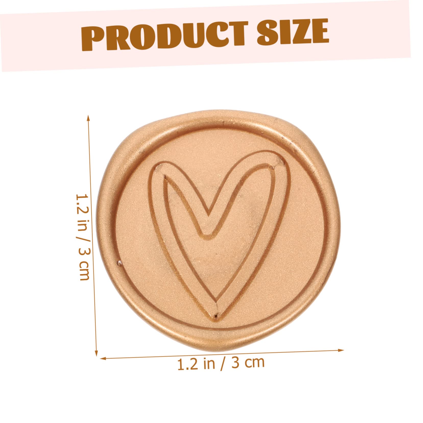 MAGICLULU 100stücke Wachssiegel Aufkleber Für Umschläge Herzmuster Selbstklebende Stempel Für Hochzeitseinladungen Und Hochwertiges Material Leuchtende Farben Einfach Anzuwenden