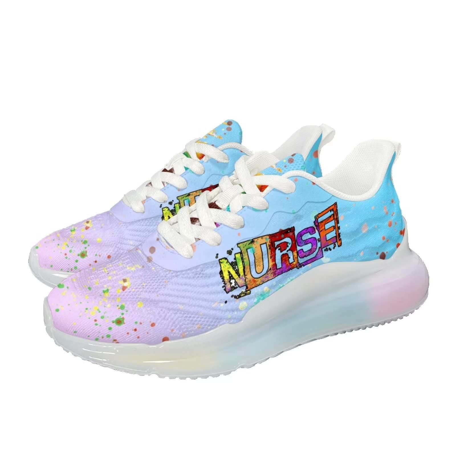 Damskie buty do biegania Lekkie buty do chodzenia Siłownia Fitness Trampki, Pielęgniarka urocza, 40 EU