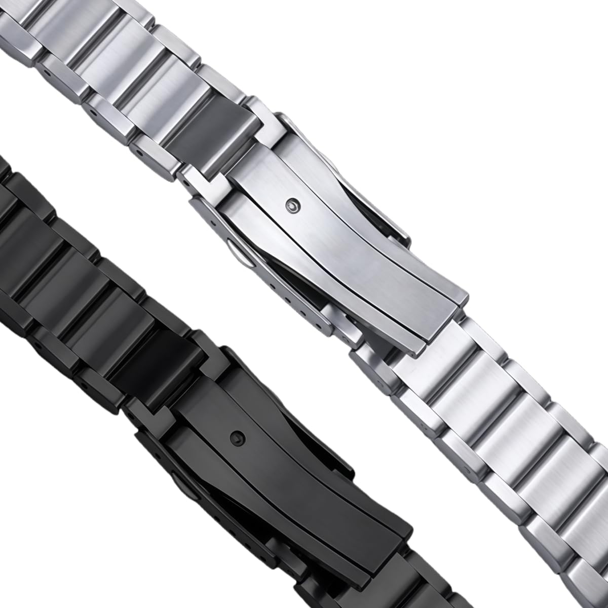 Masywna Bransoleta Stal Nierdzewna, Skręcany Pasek Metalowy Ogniwa, Solidny Zamiennik Regulowany dla Casio G-Shock B100-Czarny