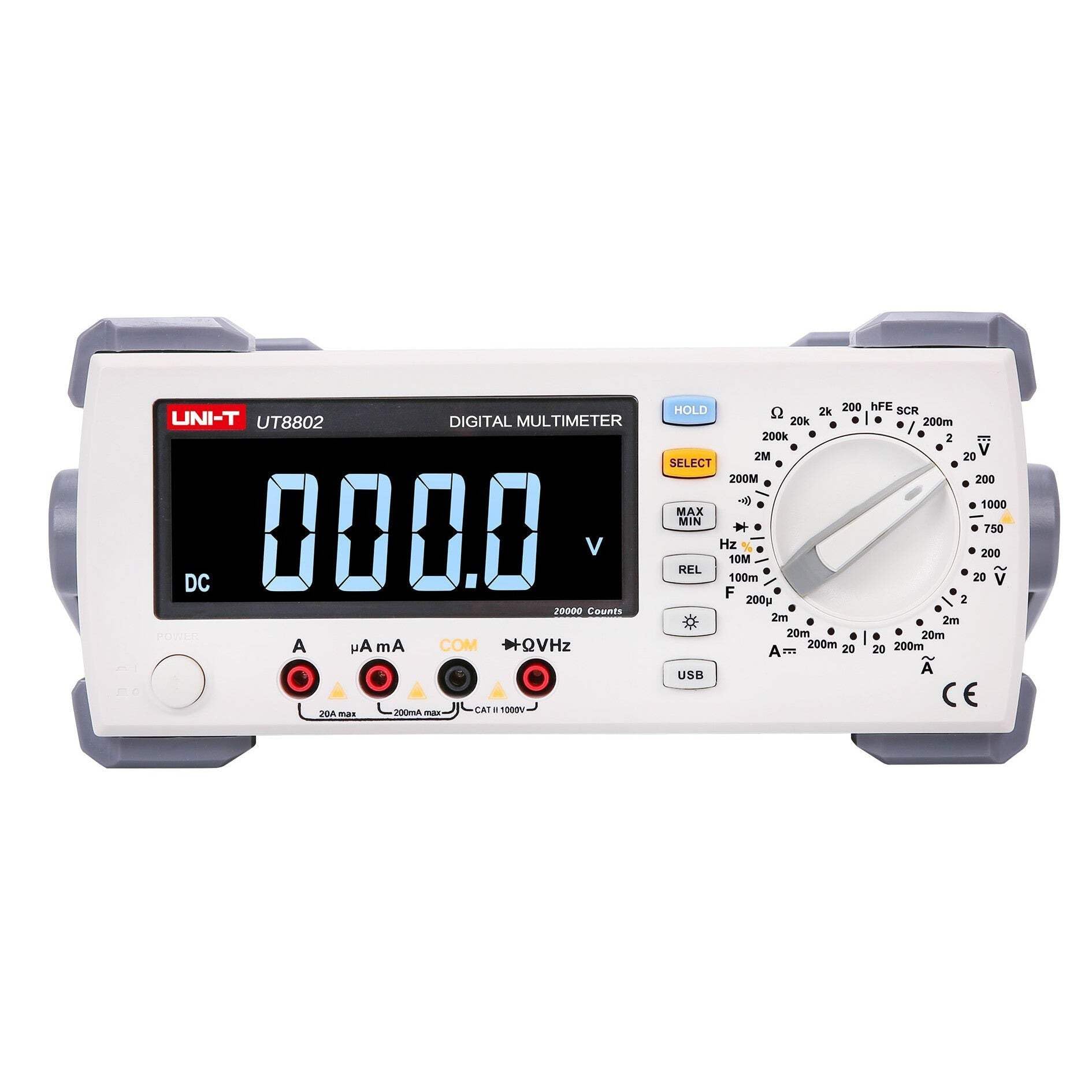 UNI-T UT8802E Digital Multimeter 200000 Counts 100kHz Frequency Response Reading Resolution 5K rdgs/s Fastest Test Rate
