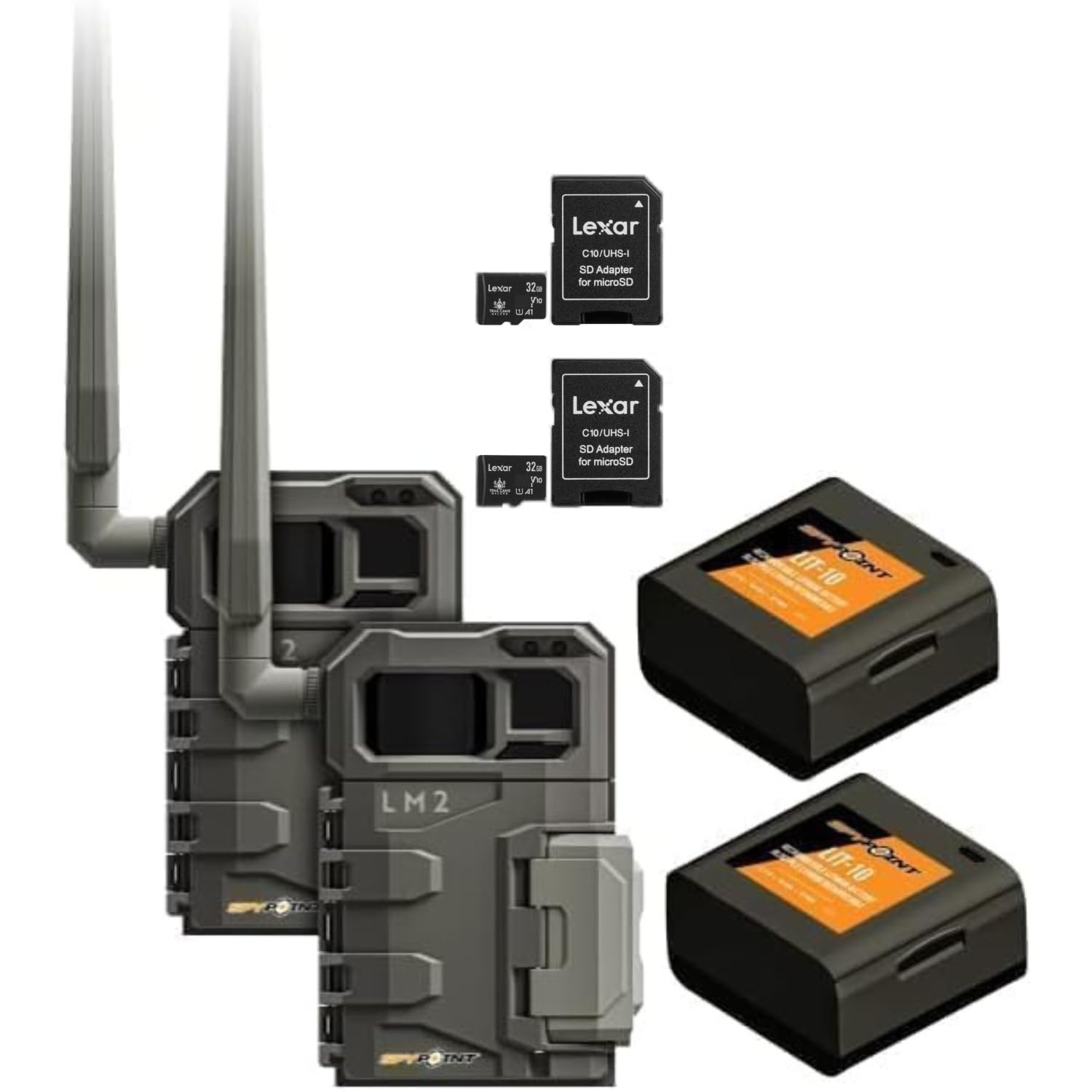 Spypoint Lm2 Twin Pack Cellular Trail Camera 20mp Photos Infrared