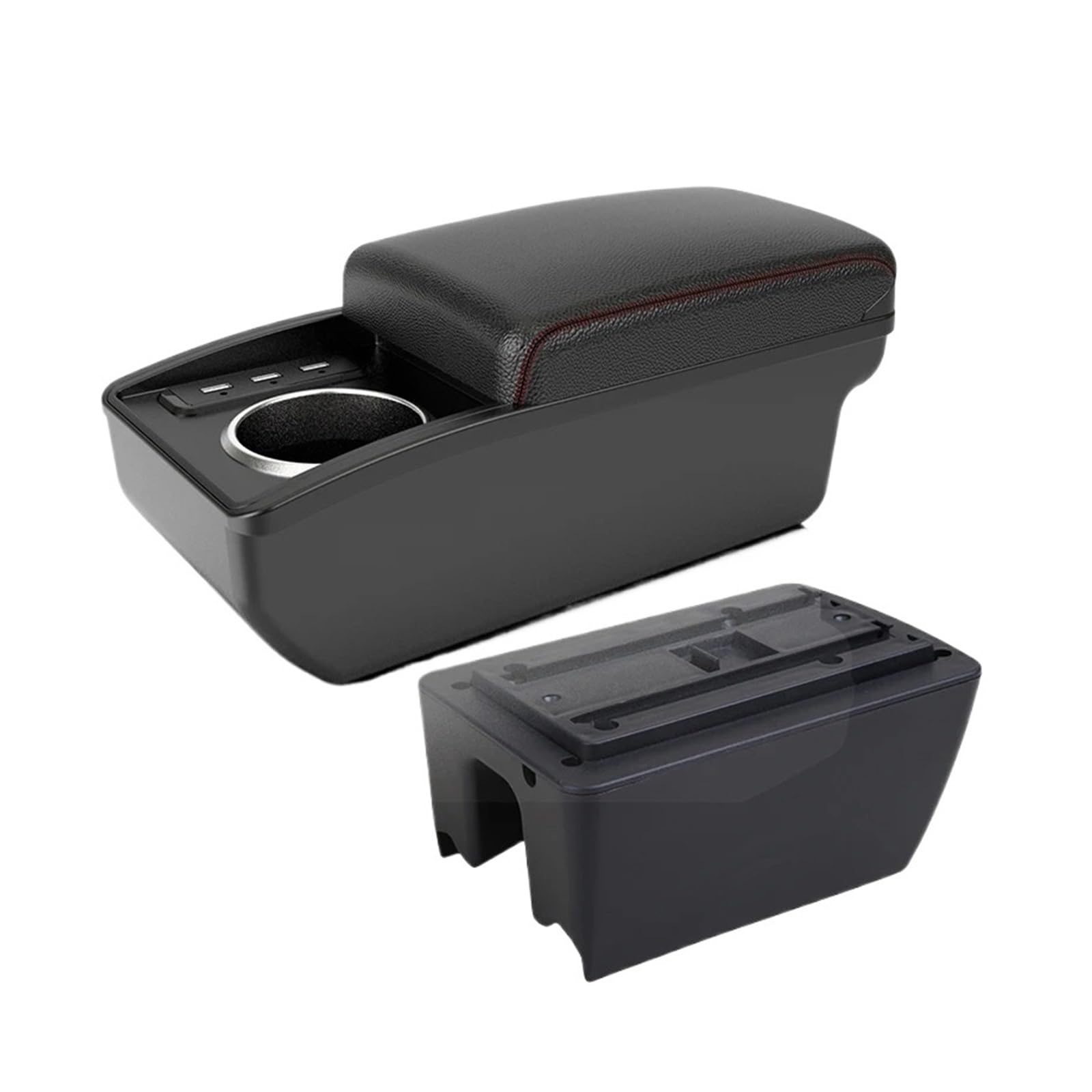 UMDJJU For Suzuki For Ertiga Armrest Interior Center Console Storage Box Used As An Automotive Styling Accessory Car Centre Console Armrest Box(B1 Red line 6 usb)