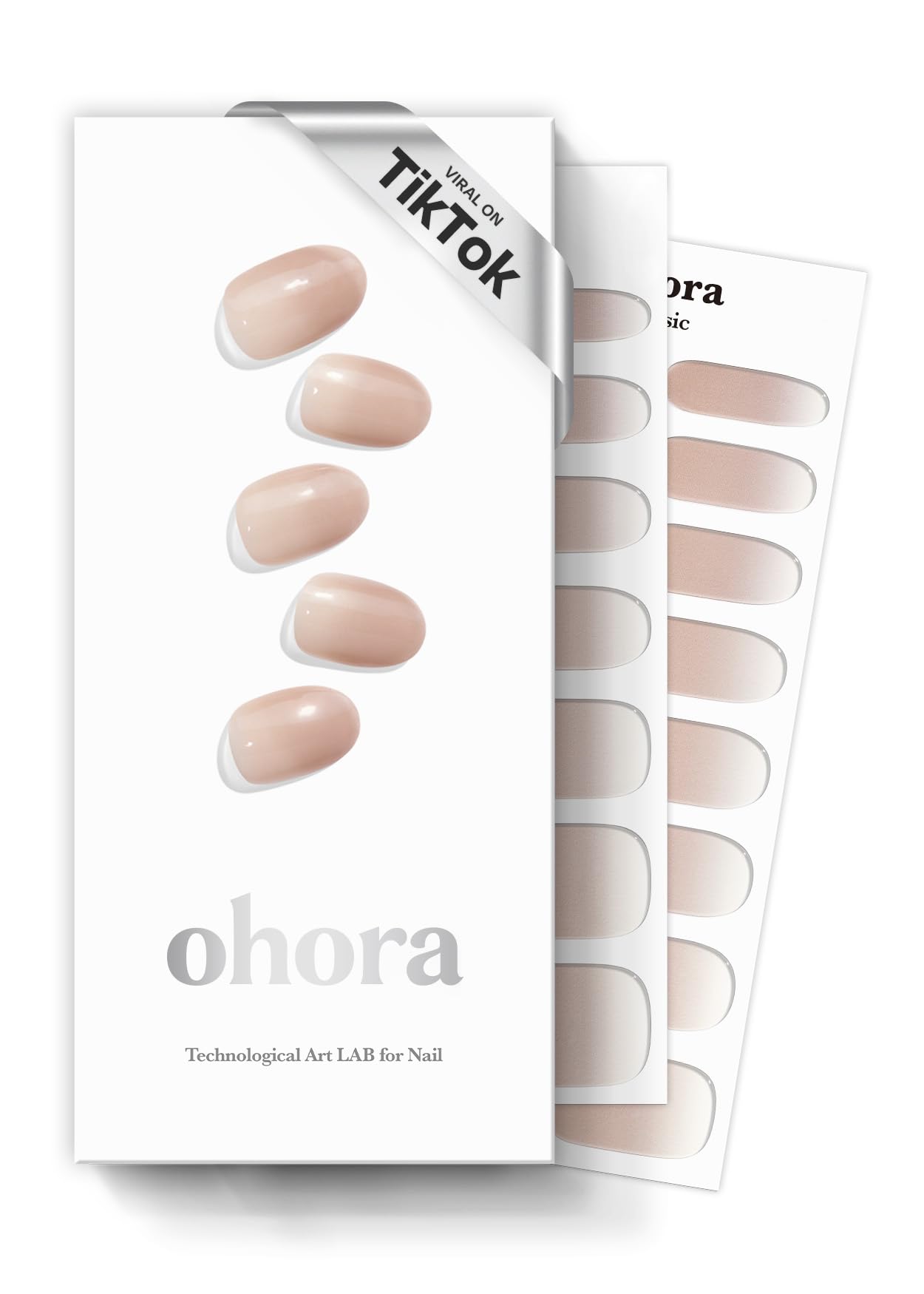ohora Semi Cured Gel Nail Strips | Nude, Ombre | N Mild Latte