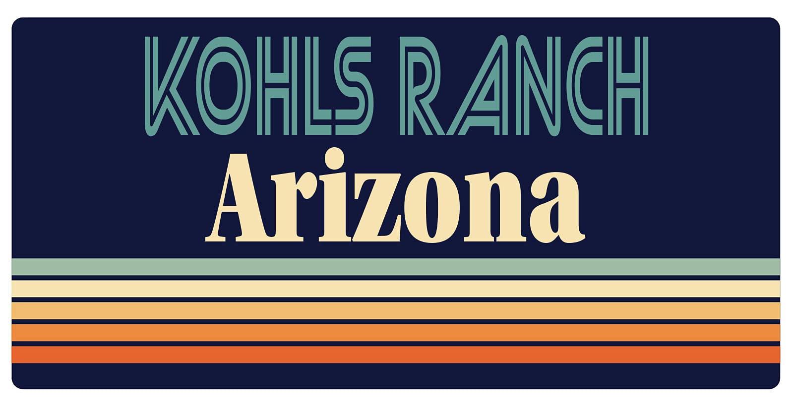 Kohls Ranch Arizona 5 x 2.5-Inch Fridge Magnet Retro Design