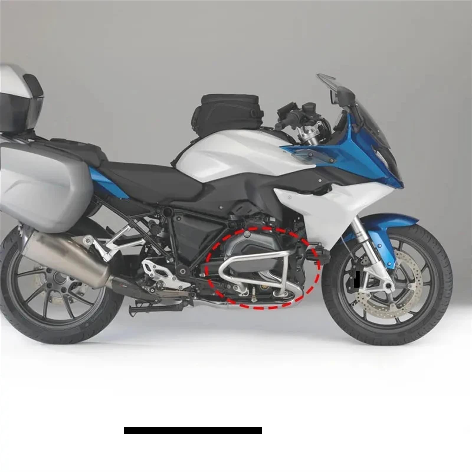 Moto Crash Bars Pour BMW Pour R 1200 R 2015 2016 2017 2018 Pour R1200RS Pour R1200R Moto Autoroute Crash Bar Moteur Garde Pare-chocs Stunt Cage Protection Autoroute Crash Bar Protection(Black)