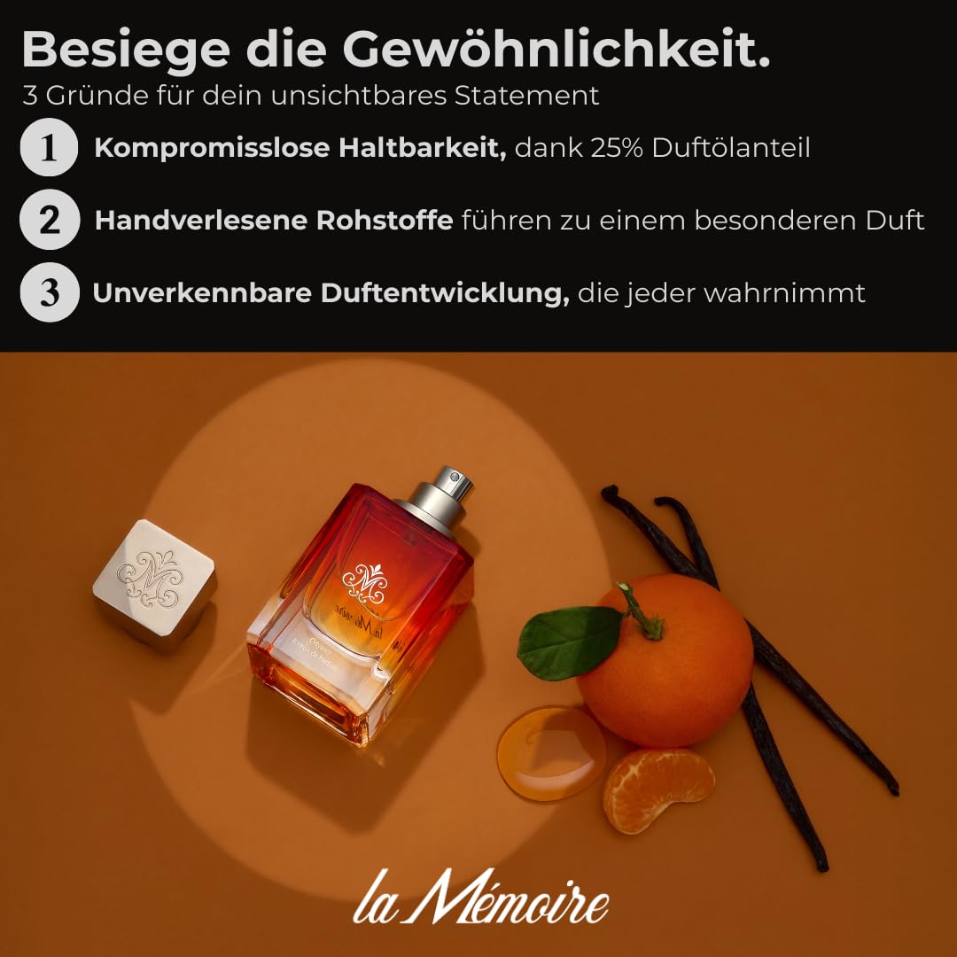 Odyssey Extrait de Parfum Herren - Langanhaltend, Intensiv, Hochwertige Box in Lederoptik - Qualitative Duftöle - Parfum Geschenk für Männer - Parfüm Herren Made in Germany - 50ML