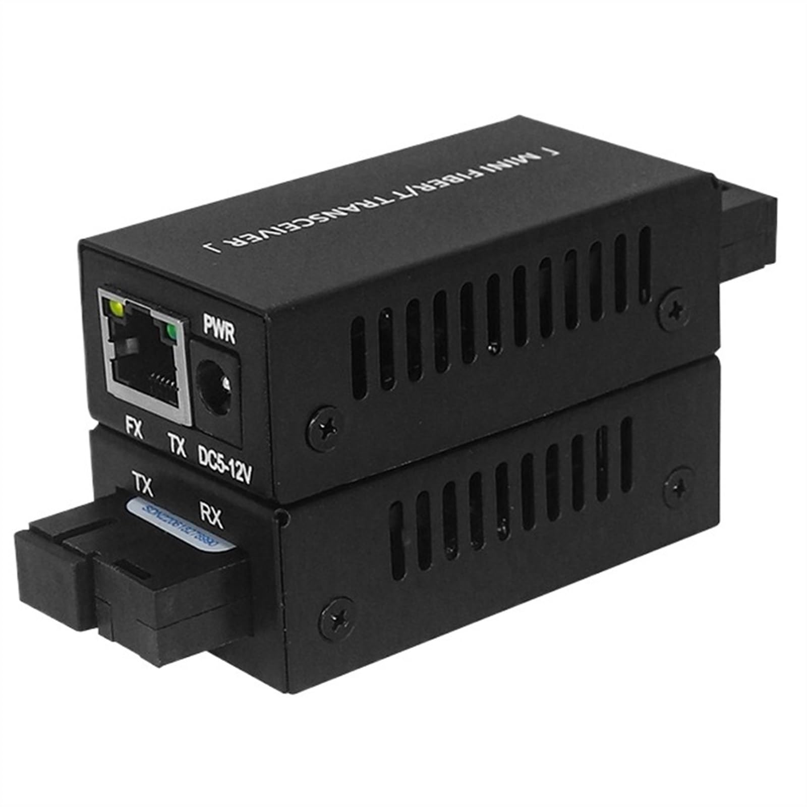 1 Paire De Convertisseur De Média Fiber Optique Simplex 10/100M, Connecteur SC 20KM, Émetteur-récepteur Fiber Optique Monomode 155mbps (Size : with US Plug)
