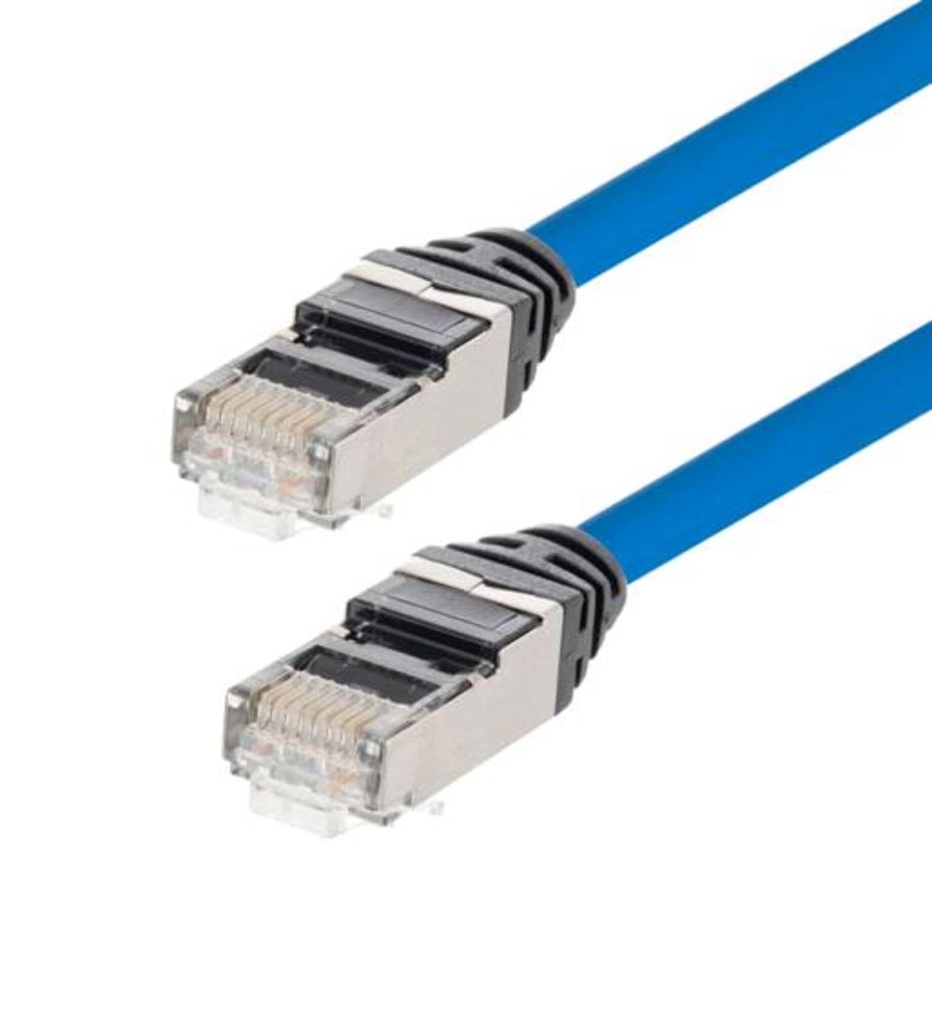L-COM - TRD628AP-BLU-7 - Ethernet Cable, Cat6a, 2.13 m, 7 ft, Blue