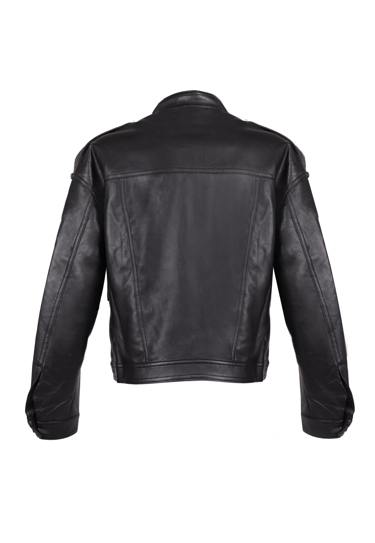 QUEEN HELENA Giacca di Pelle Leggera Giacchetta Biker Giubbino Corto Casual Donna Y4007