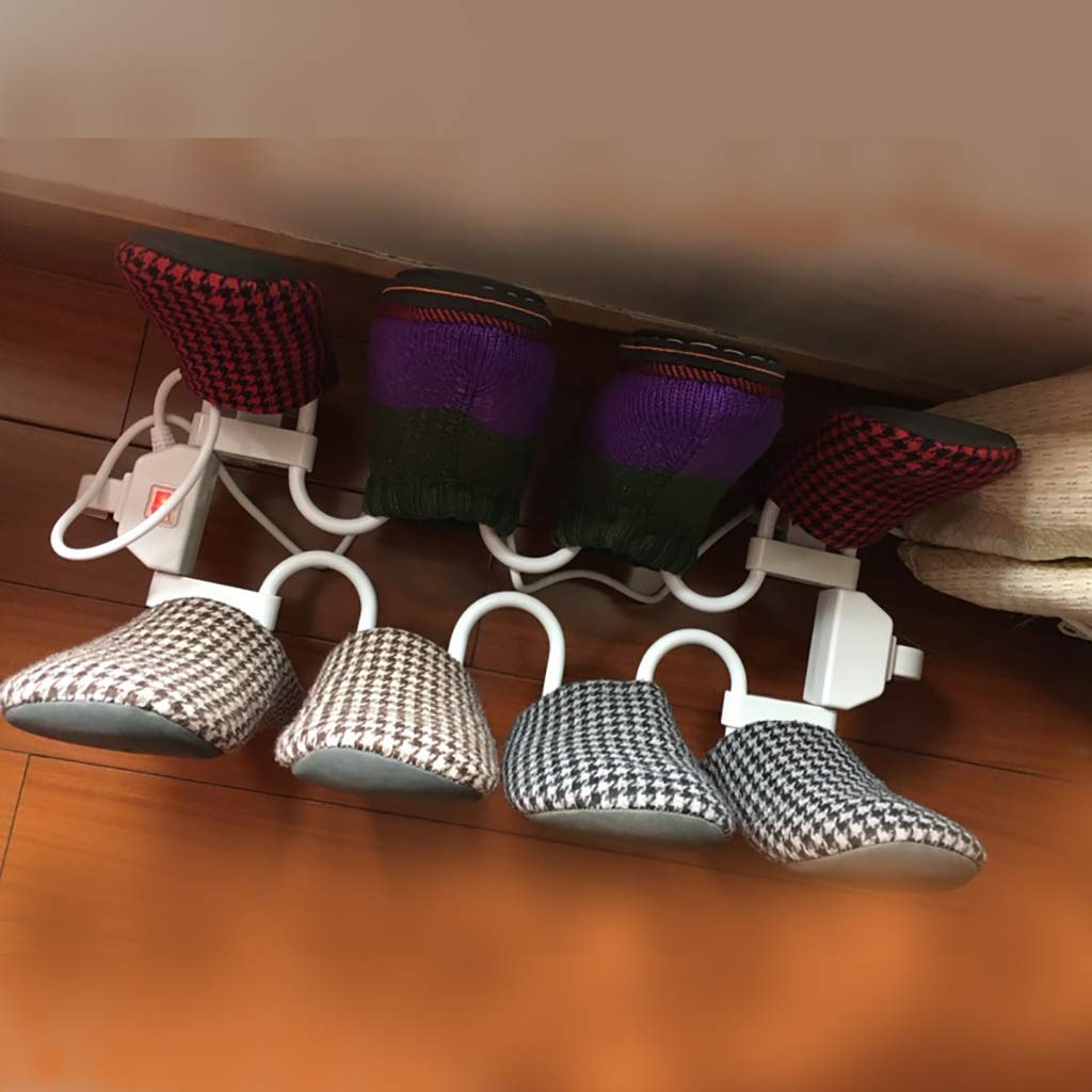Secador de botas eléctrico, secador de zapatos de pie con 8 estantes, estante de secado térmico para calcetines, secado rápido para todos los calzados, ideal para entusiastas del aire libre y uso en