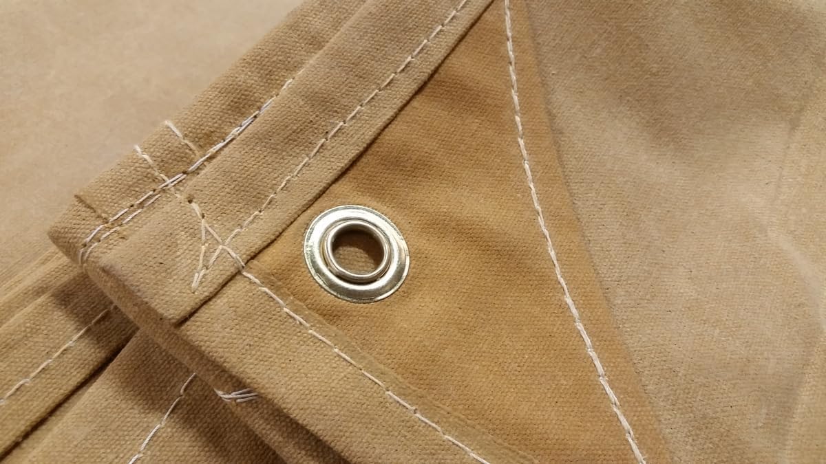 8'X12' Tan Tarp with 2' Grommets