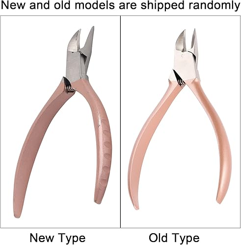 Miniatura 5 de Broca de uñas, cortaúñas rosa de acero inoxidable para uñas de los pies, decoración de uñas doradas, removedor de diamantes de imitación, cortador