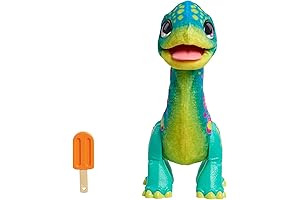furReal Snackin’ Sam the Bronto Interactive Plush That Eats Crackers