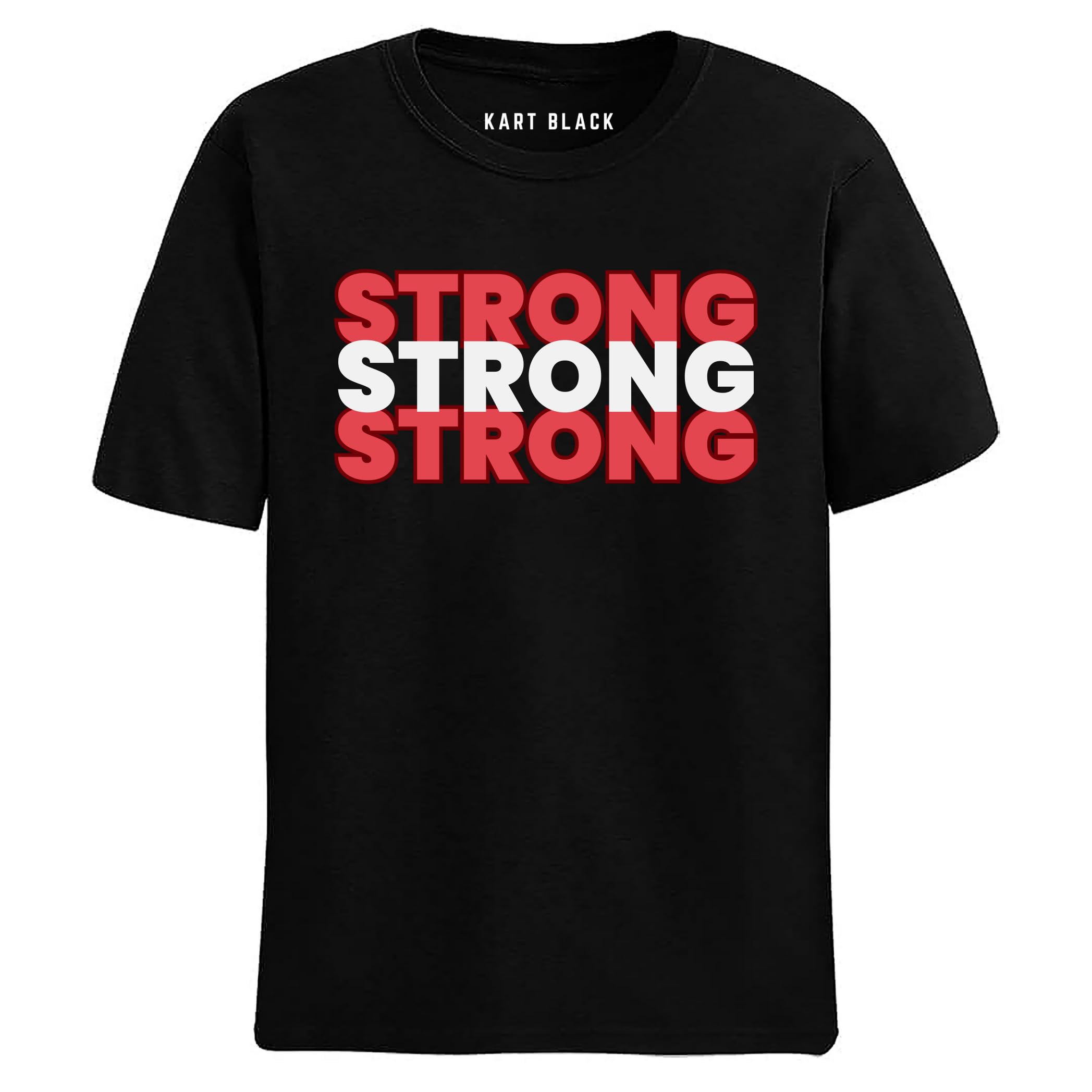 kart black Men's Plus Size Tshirts | Regular Fit Cotton T Shirts | Round Neck Printed T- Shirts (3XL,4XL,5XL,6XL,7XL,8XL)-picture-6