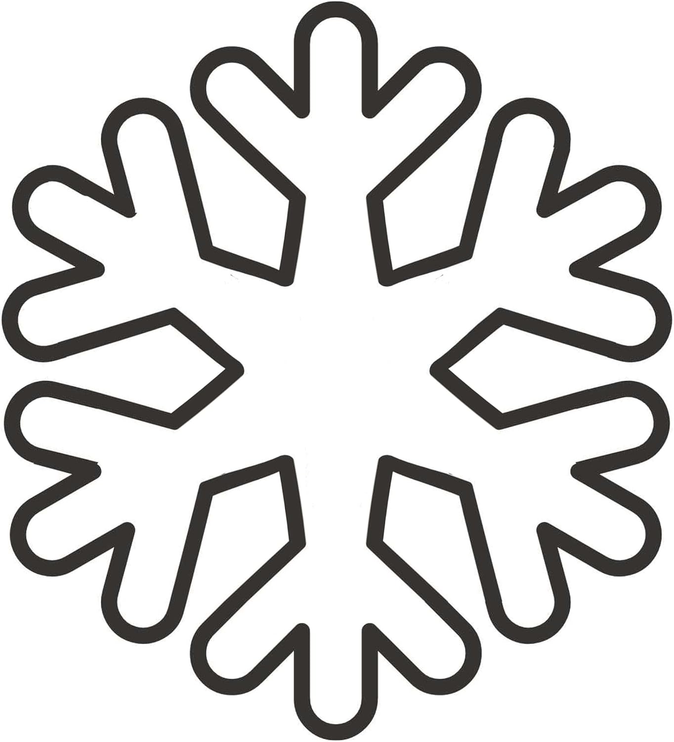 Buttons Galore & More Snowflake Button Art DIY Craft Kit, White Pearl Buttons with Sequins, 8x10 Inch Canvas, Winter Holiday Home Decor