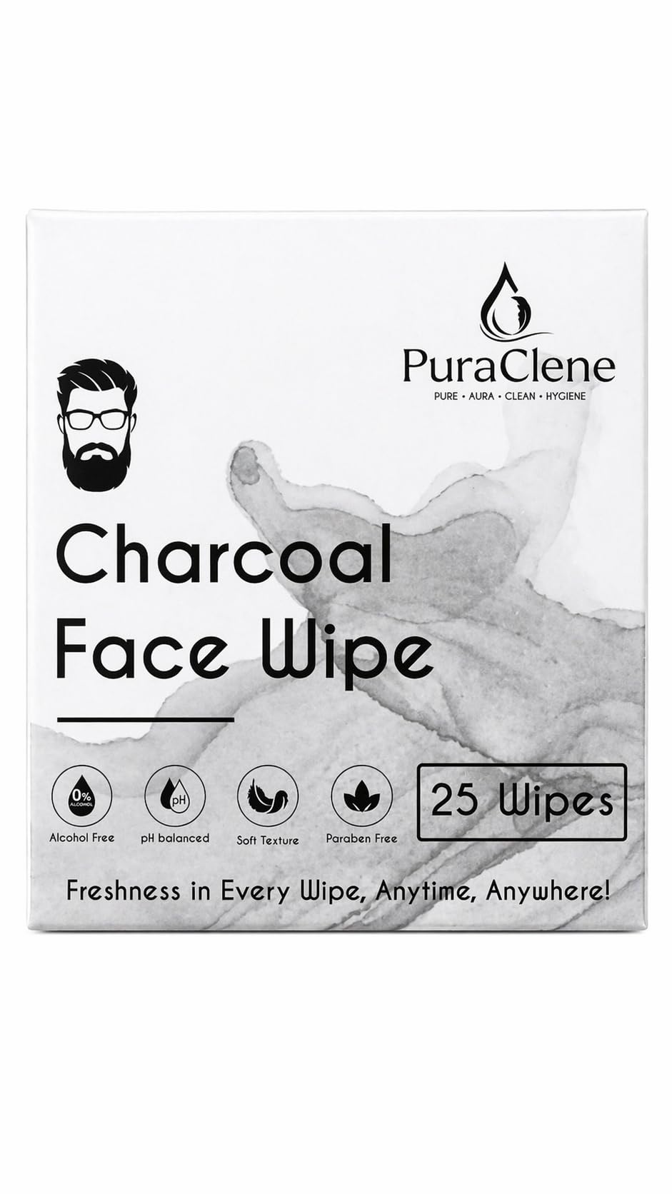 Charcoal Detox Facial Wipes, 25 Soft Wipes (Pack Of 1) – Deep Cleansing for Oily & Combination Skin, Alcohol-Free, Ph Balanced, Makeup Remover & Dirt Control – Travel-Friendly, Men & Women-image-11