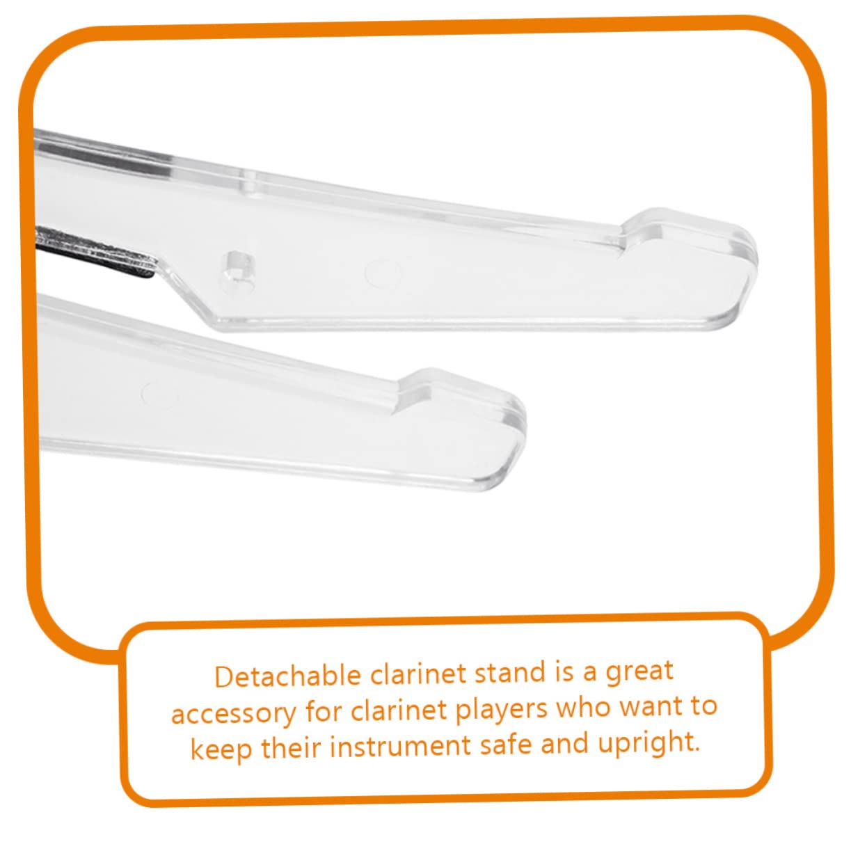 ifundom Detachable Folding Clarinet Stand Holder Compact Wind Instrument Stand Musical Instrument Support Portable Saxophone Stand Holder