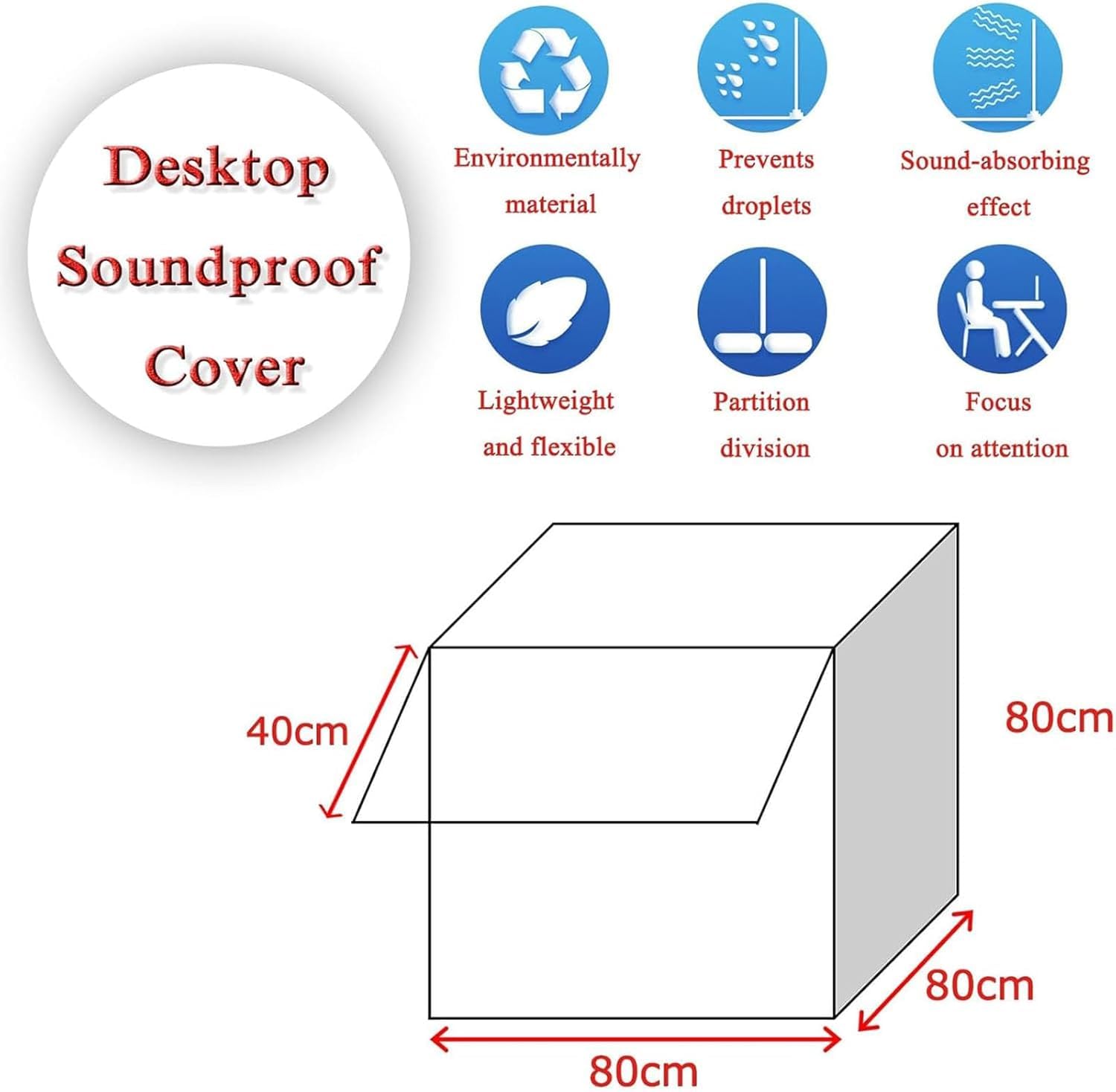 Équipement de Studio d'enregistrement, Couvercle Absorbant Le Son Vocal, Panneaux en Mousse insonorisants for filtrer la Voix, for l'enregistrement sonore en Studio(Green,80 * 80cm)