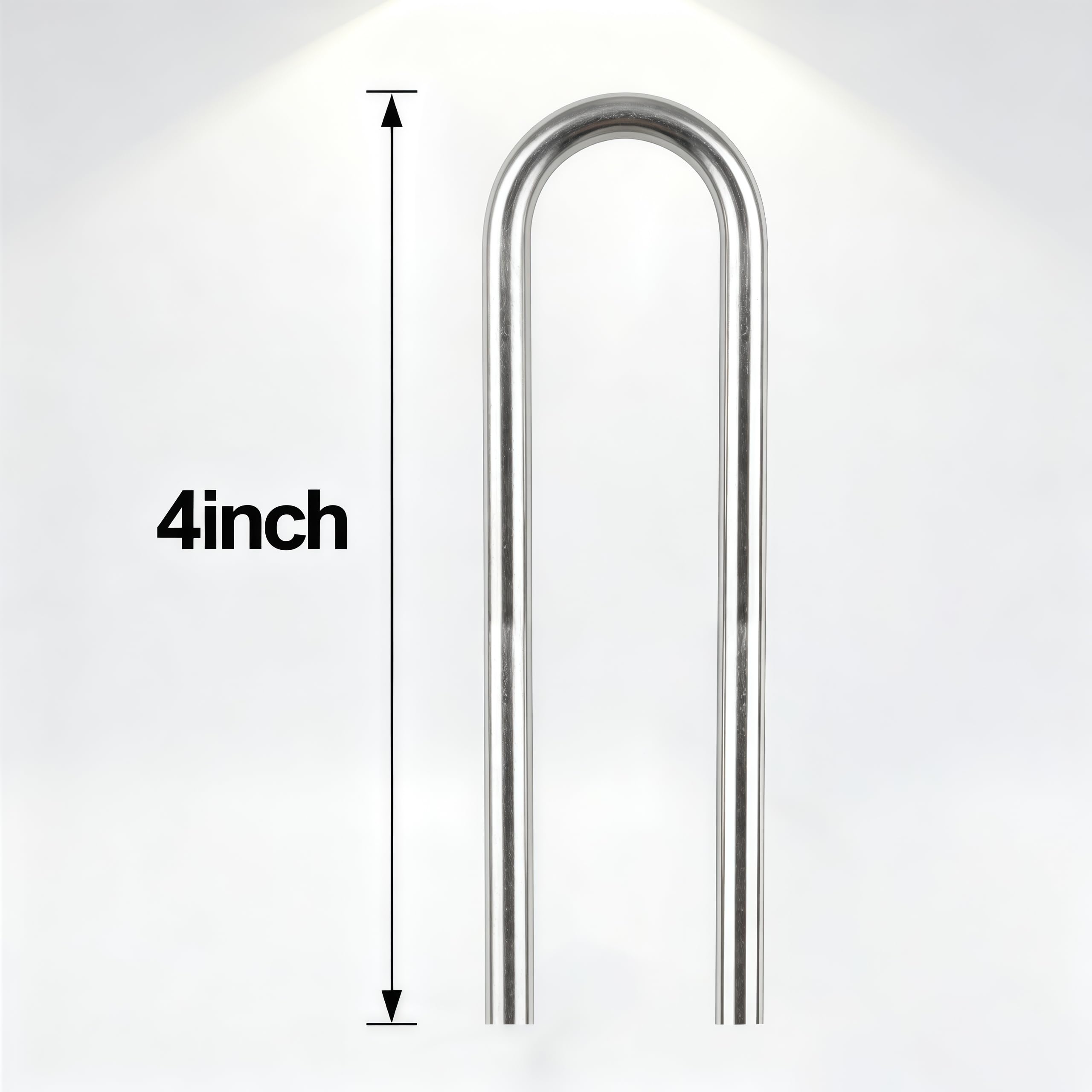 Atlantic Grapas de jardín de 4 pulgadas, acero inoxidable resistente, paquete de 10