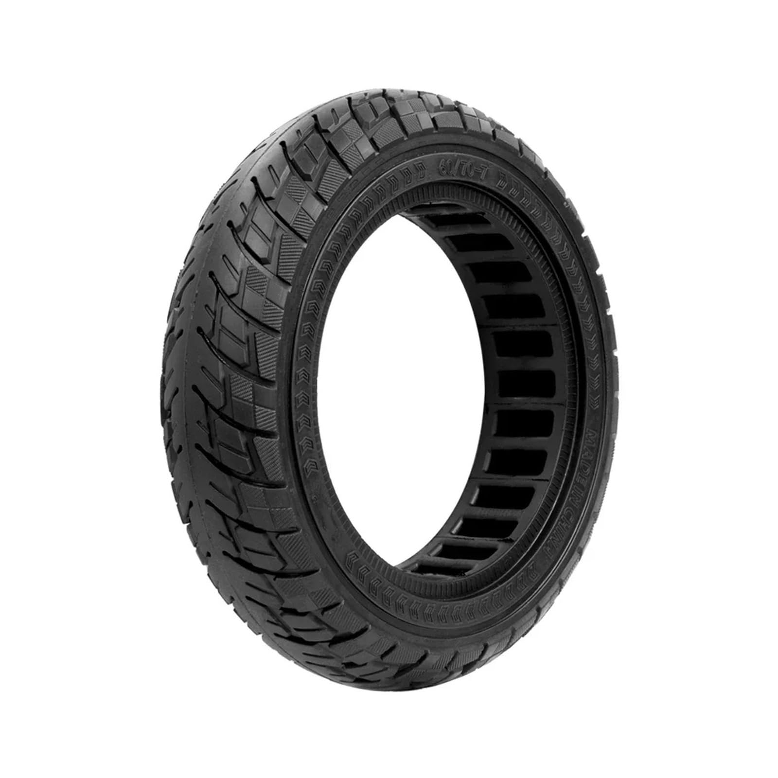 Neumático sólido delantero y trasero for patinete eléctrico Xiaomi, 4 neumáticos Pro de 10 pulgadas, 60/70-7.0, todoterreno, diseño panal rueda de scooter de goma maciza