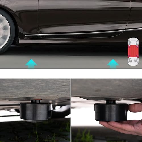 Miniatura 3 de Adaptador de gato de elevación de goma para coche, adaptador de soporte de chasis adecuado para Tesla Model 3 Y Model S Model X Accesorios
