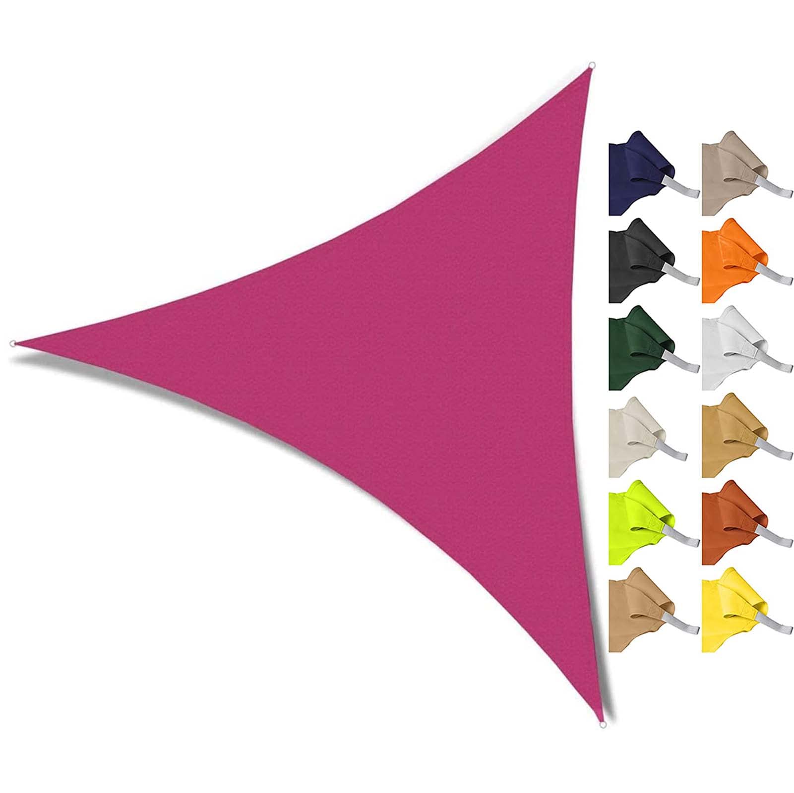 Voile d'ombrage triangulaire imperméable 30x30cm tissu bœuf jardin terrasse