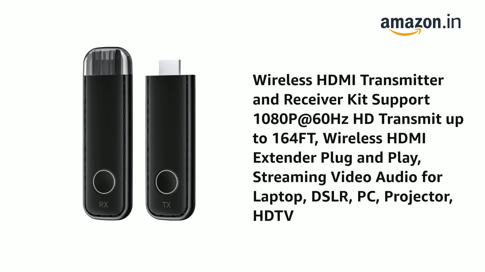 Wireless HDMI Transmitter and Receiver Kit Support 1080P@60Hz HD