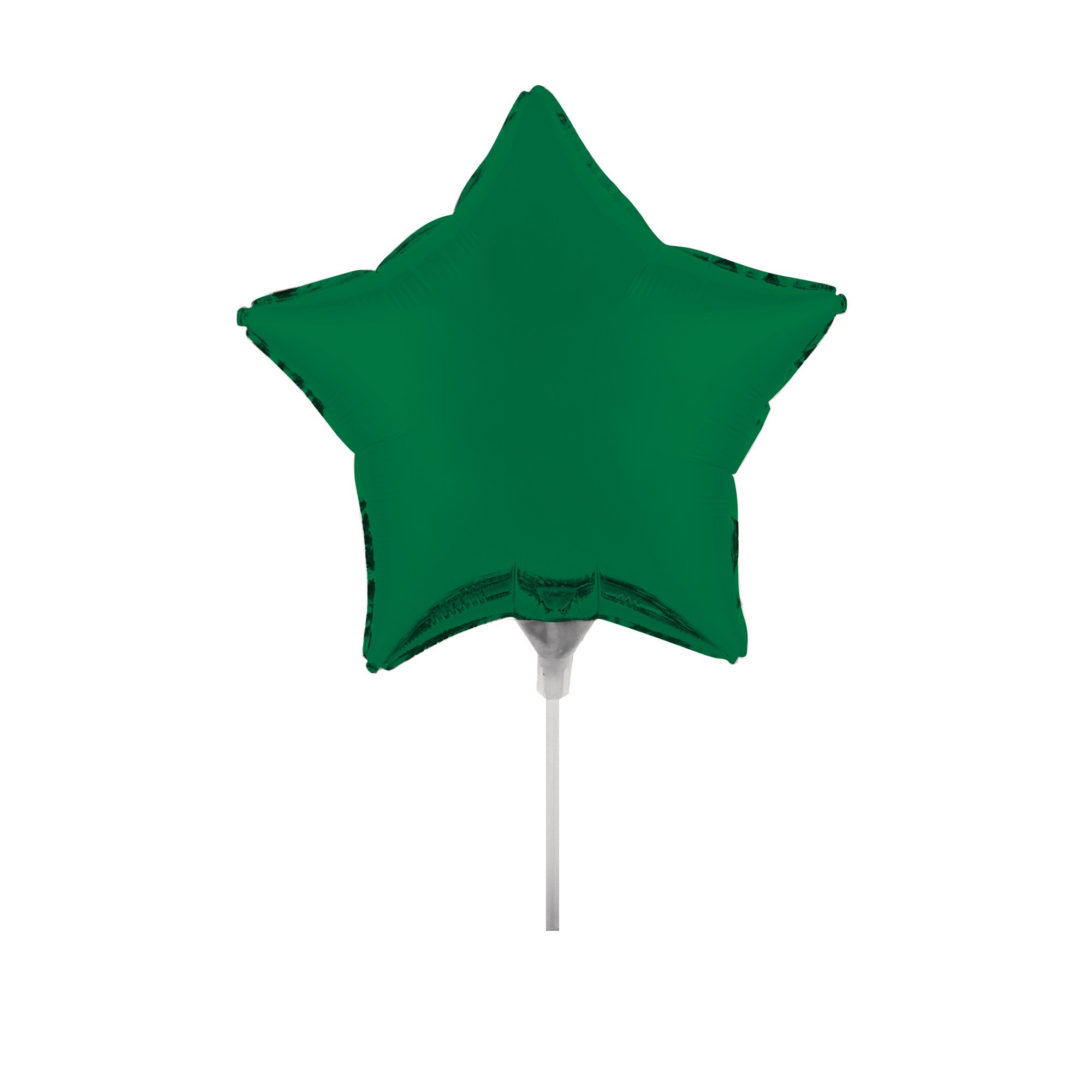 Creative Converting Air-Filled Star Balloon with Stick and Joiner, 18", Emerald Green