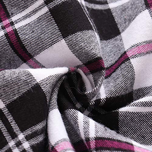 Image of Phorecys Girls' Plaid Flannel Shirt Long Sleeve Button Down Buffalo Checkered Shirt 2T-10 Years