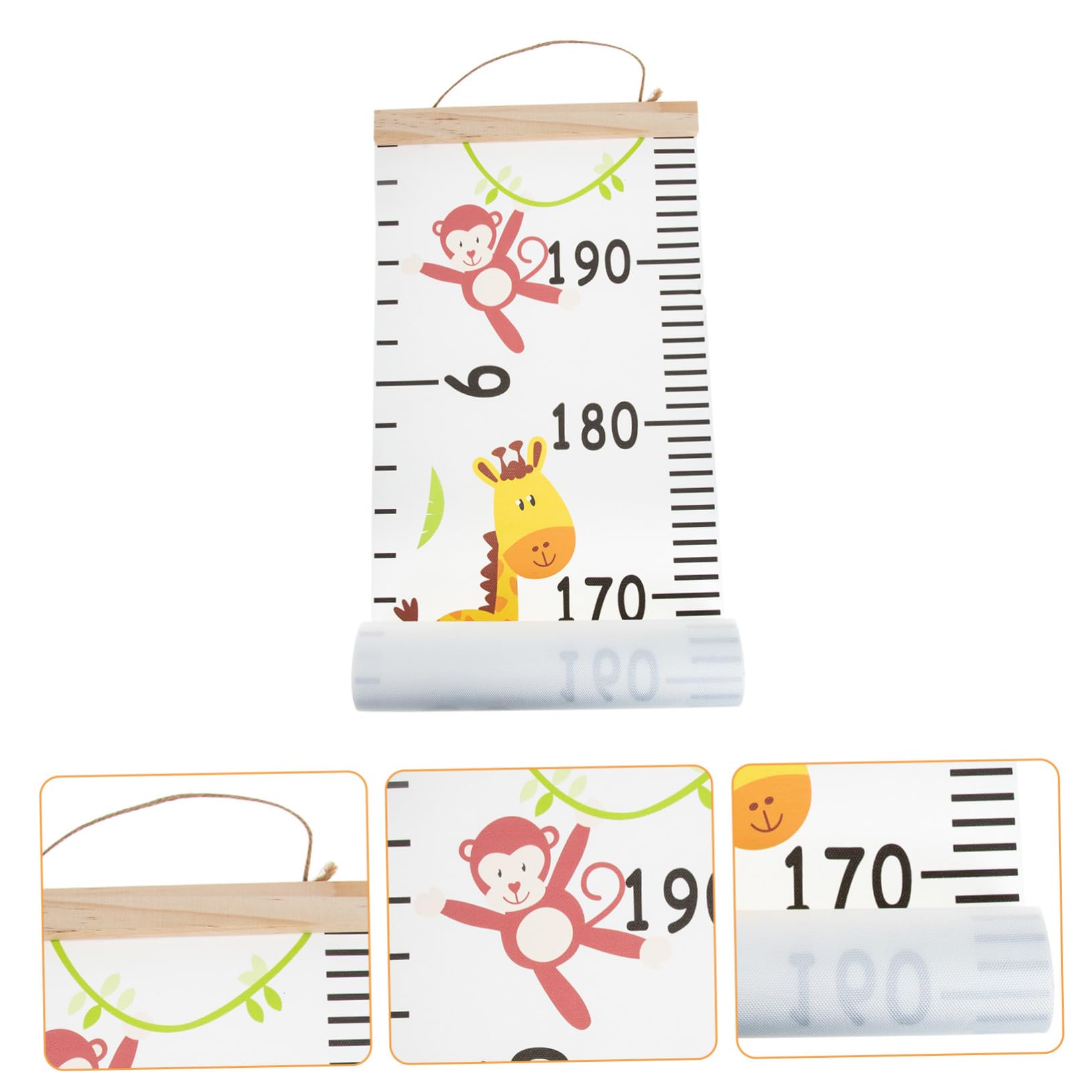HANABASS Height Measurement for Wall Portable Canvas Growth Chart for Easy to Install Educational Decor Fun Height Ruler for Boys and Record Development Moments