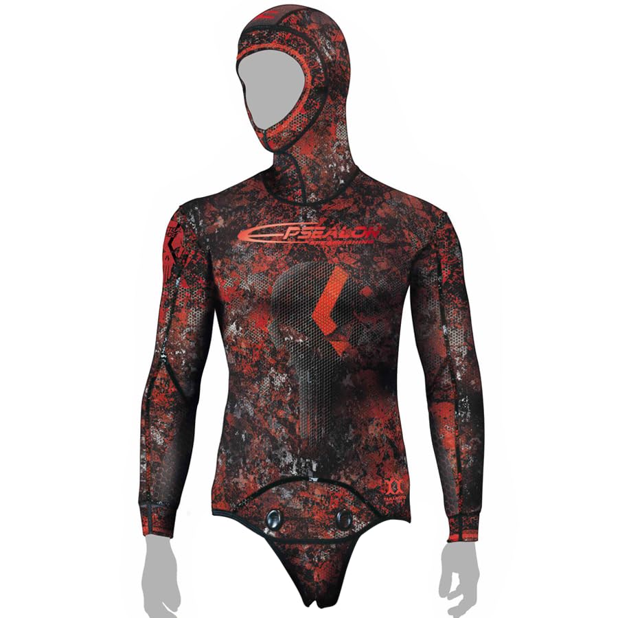 EPSEALON Tactical Ghost Neoprene Giacca 5 mm Tuta da caccia subacquea immersioni pesca apnea Freediving Spearfishing Wetsuit Jacket