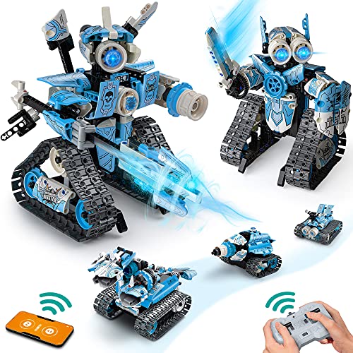 ๐ฅ Coplus 5 in 1 STEM Robot Building Kit, App & Remote Control Cars Building Toys Sets, 398 Pcs Educational DIY Engineering Construction Blocks for Kids,Gift for 8 9 10 11 12 Years Old Boys & Girls ๐ฅ Coplus 5 in 1 STEM Robot Building Kit, App & Remote Control Cars Building Toys Sets, 398 Pcs Educational DIY Engineering Construction Blocks for Kids,Gift for 8 9 10 11 12 Years Old Boys & Girls