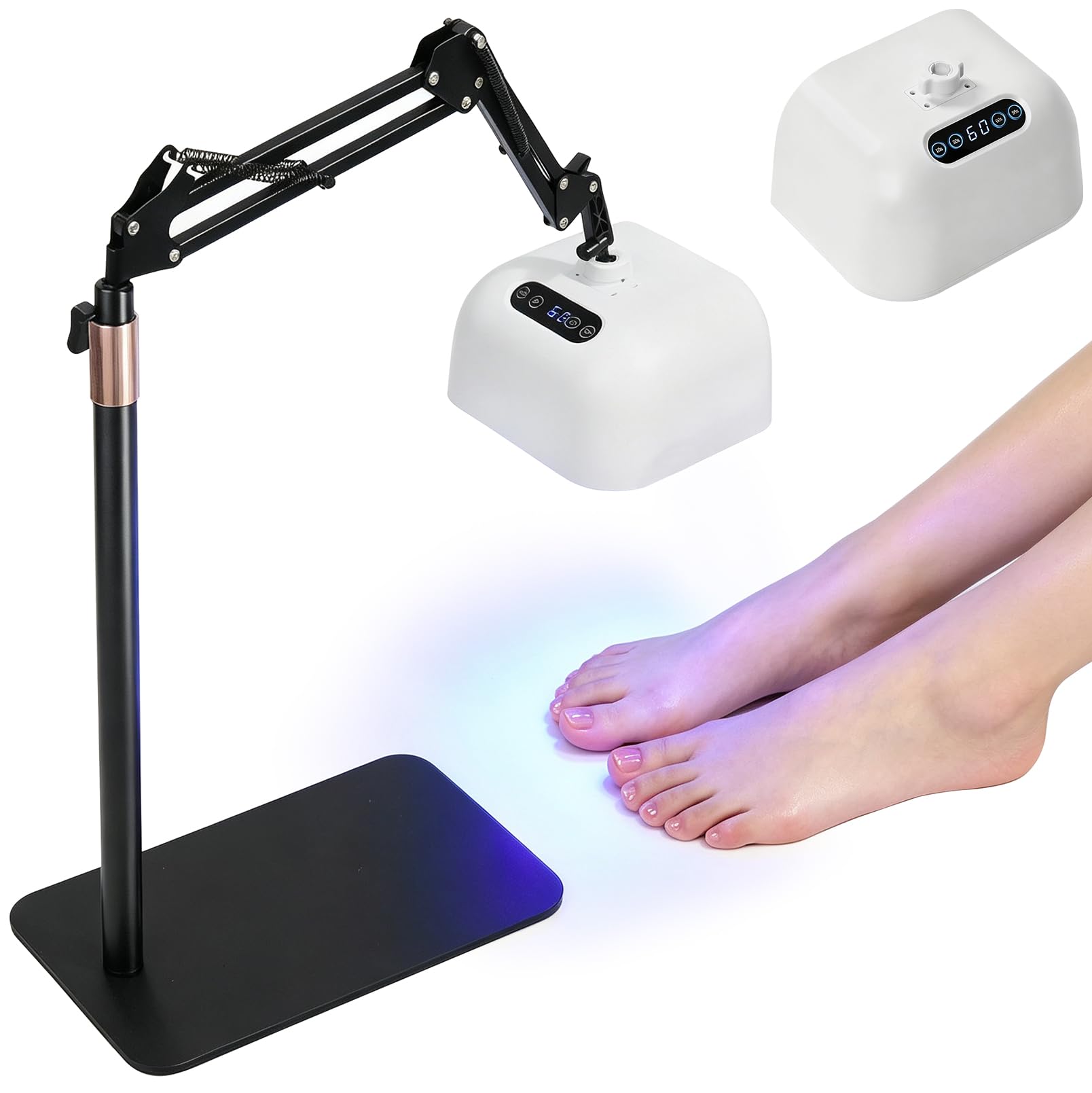 Lámpara UV 2 en 1 de 48 W para uñas de gel, secador de uñas profesional