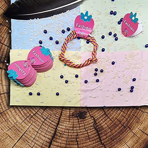 Image of DIY Crafts 300 Pcs, Multi Colour # 5, Blank White /Multi Kraft Paper Jewelry Necklace Bracelet Display Hanging(300 Pcs, Multi Colour # 5)