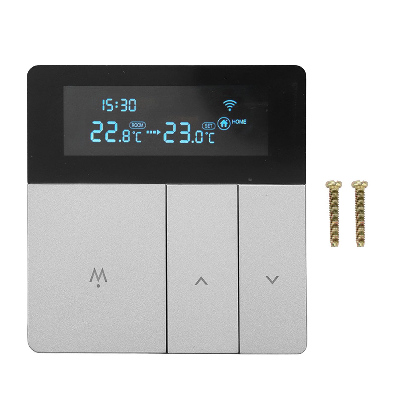 Inteligentny termostat kolorowy 16 A, programowalny, inteligentny elektryczny termostat grzewczy do prywatnych domów, biur, centrów handlowych i hoteli, prąd zmienny 90-240 V (WiFi, sterowanie głosowe