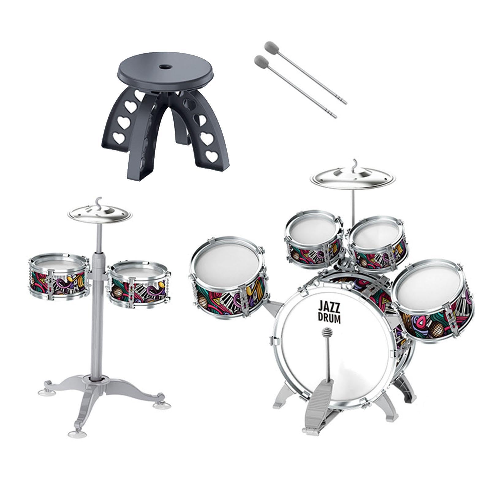 Giocattolo musicale educativo per bambini, batteria che ispira i giovani musicisti alla passione per la musica a percussione, batteria jazz per