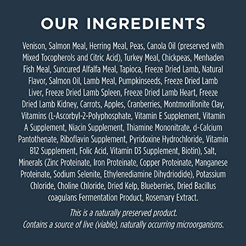 instinct raw venison dog food