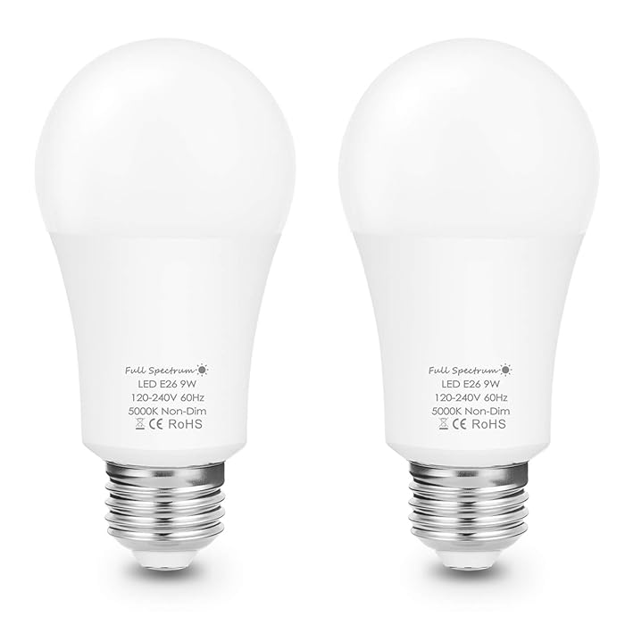 Buy LED Grow Light Bulb, Emeritpro Full Spectrum Light Bulb, A19 80W Equivalent for Plants