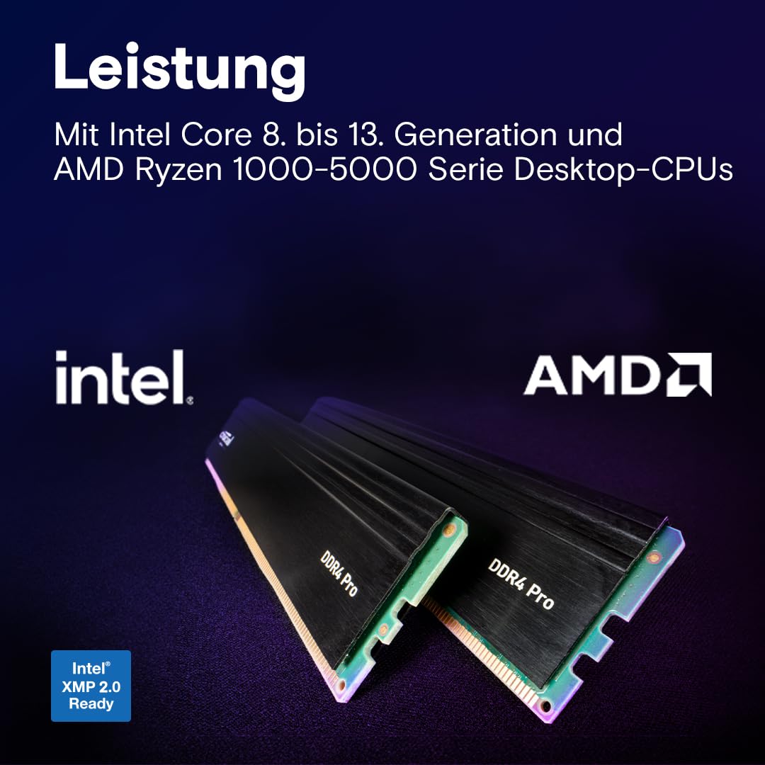 Crucial Pro DDR4 RAM 64GB Kit 3200MHz, Intel XMP 2.0, PC Computer