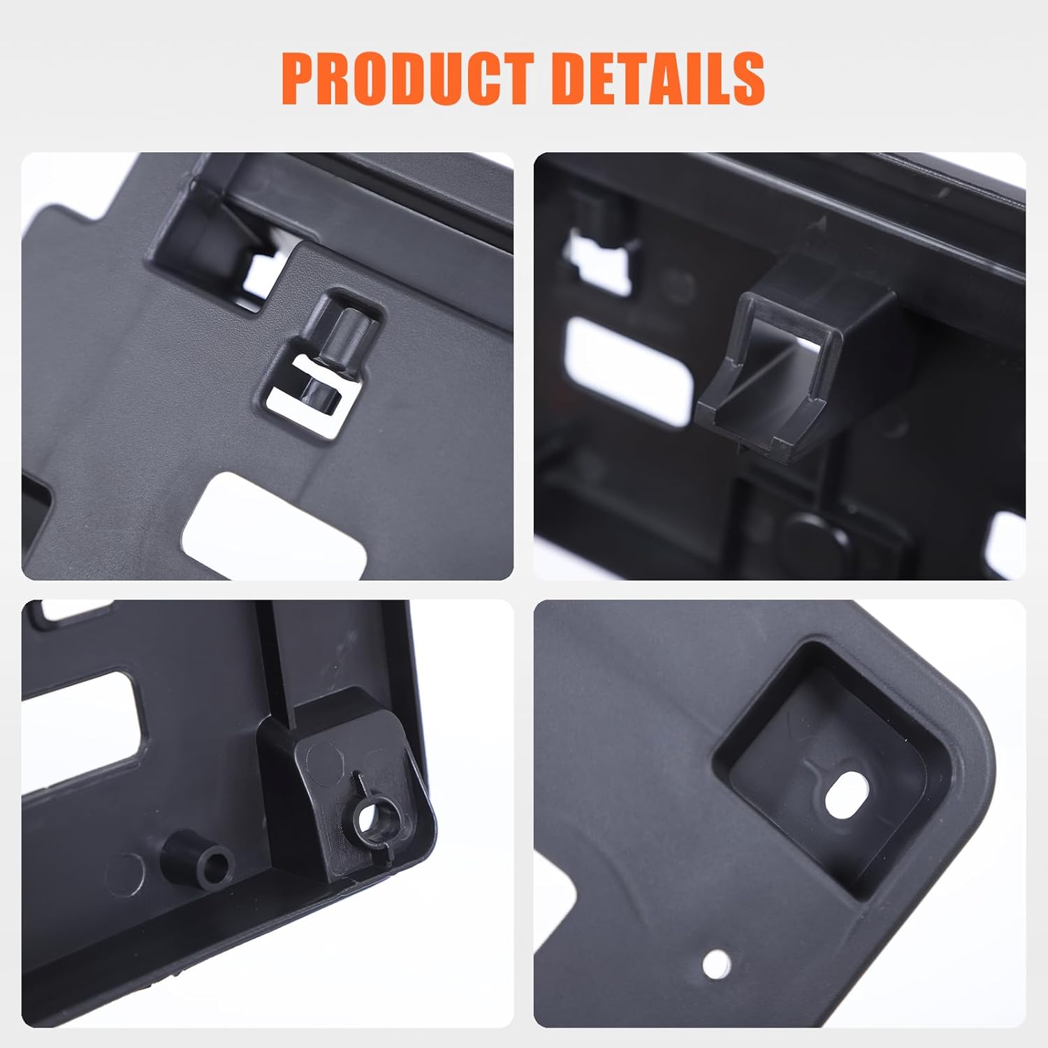 Front Bumper License Plate Frame Bracket ABS Tag Holder Compatible with Mazda CX-5 2017 2018 2019 2020 2021 Part Replacement for KB8A50170/MA1068114