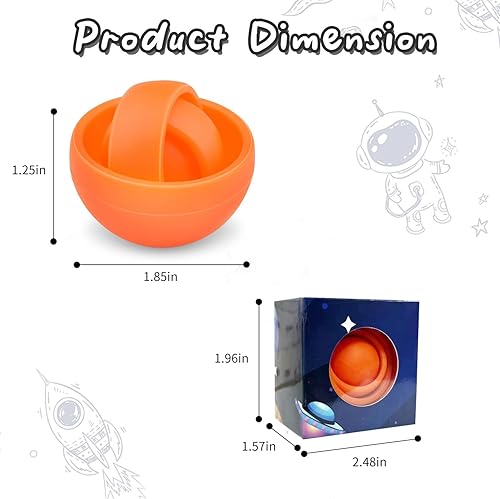 Miniatura 2 de Juguetes para la ansiedad giroscopio 3D para niños y adolescentes alivio del estrés y ejercicio de los dedos bola de mano el mejor regalo para niños