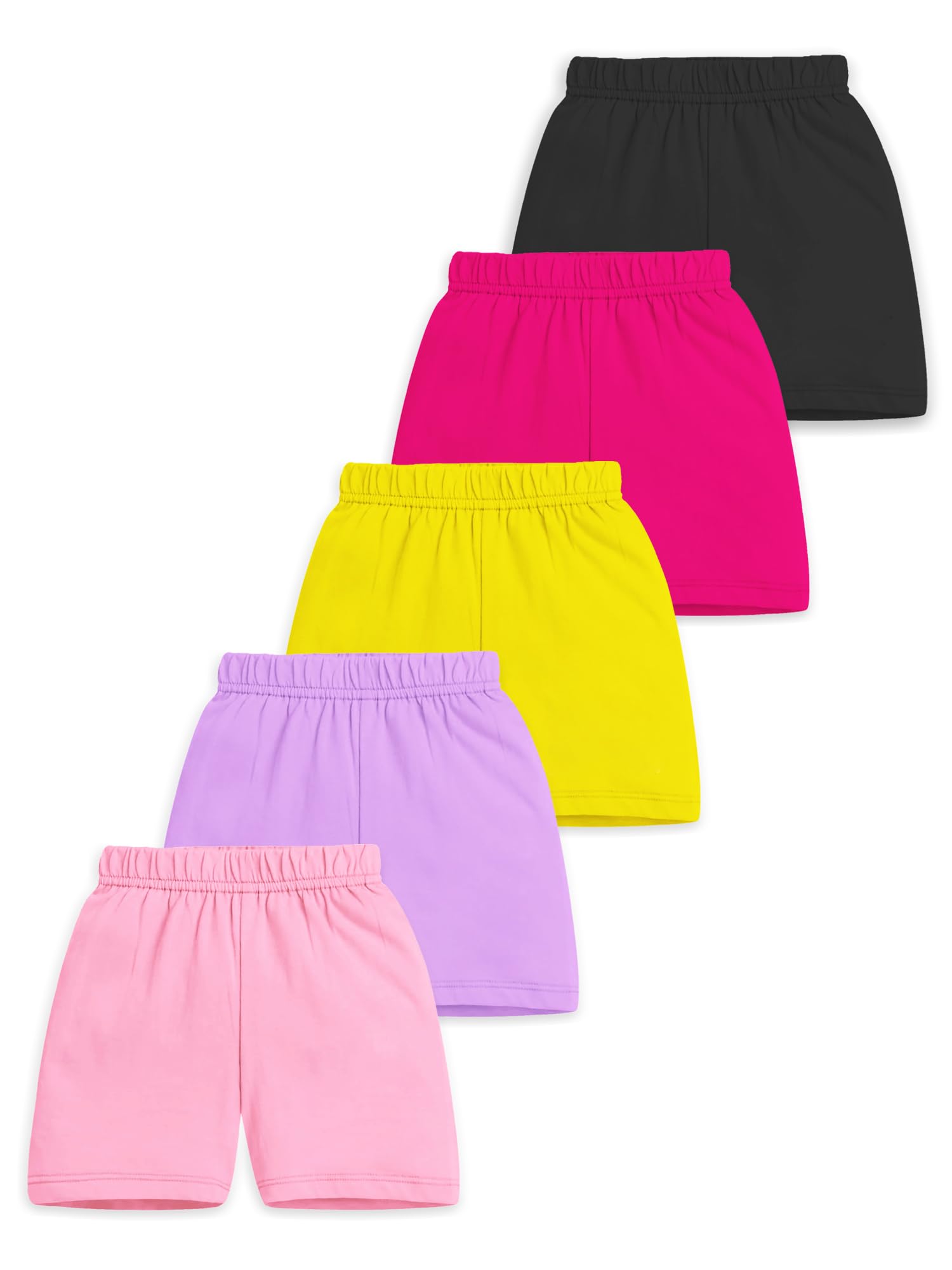 Trampoline Kids Shorts Pack of 5 for Boys & Girls | Vibrant Multipack Summer Wear for 12-18 Months | Soft Cotton Blend | Comfy Fit for Daily Adventures | Breathable & Easy-to-Wear Essentials - Image 2 thumbnail