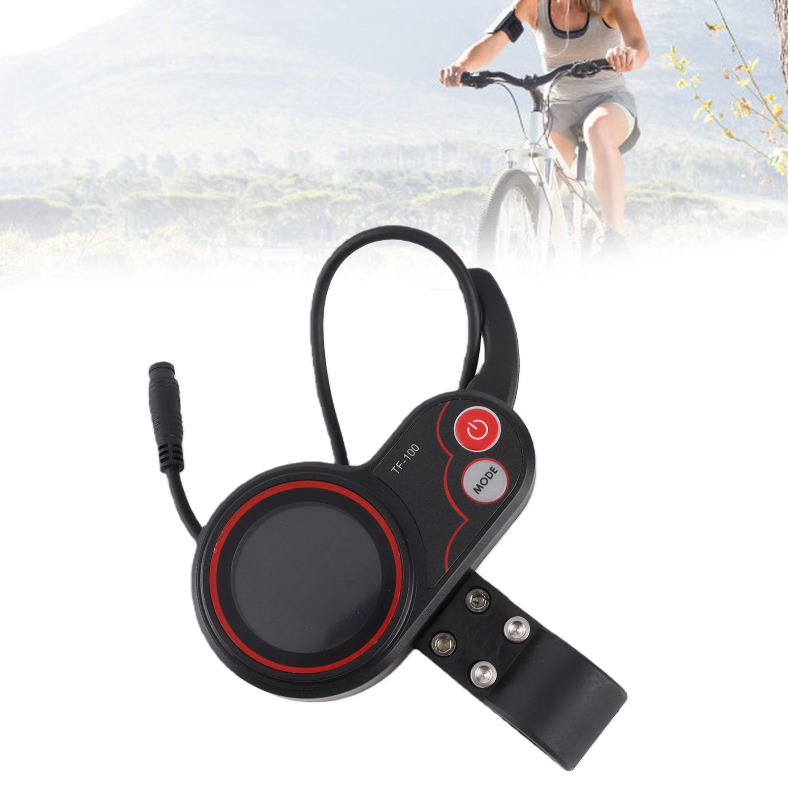 Keenso Accélérateur de Pouce de Scooter, 24V 36V 48V 60V Accélérateur de Pouce Universel 2 en 1 Panneau de Commande Manuel de Compteur de Vitesse pour Scooter de vélo électrique